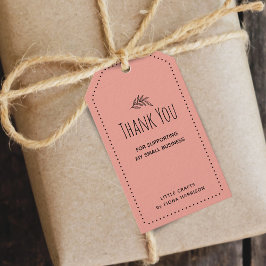 Aardse Dank Je Voor Het Steunen Van Mijn Kleine Za Cadeaulabel