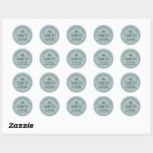 Aardse Dank Je Voor Het Steunen Van Mijn Kleine Za Ronde Sticker (Vel)