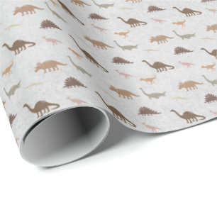 Aardse Dinosaur Kinder Inpakpapier