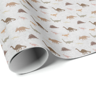 Aardse Dinosaur Kinder Inpakpapier