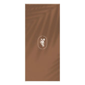 Aardse Elegantie Logo Schoonheid, Welzijn, Spa Roe Reclamekaart (Achterkant)