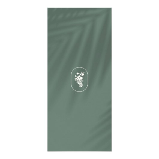 Aardse Elegantie Logo Schoonheid, Welzijn, Spa Sag Reclamekaart (Achterkant)