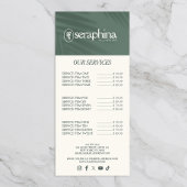 Aardse Elegantie Logo Schoonheid, Welzijn, Spa Sag Reclamekaart