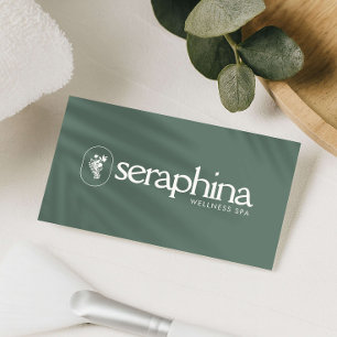 Aardse Elegantie Logo Schoonheid, Welzijn, Spa Sal Visitekaartje