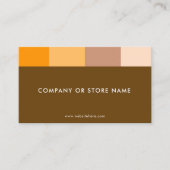 Aardse elegantie | Natuurlijke bruinachtige aardkl Visitekaartje (Voorkant)