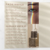 Aardse elegantielogo Schoonheid, Roestige spa-broc Drieluik Kaart (Binnenzijde eerst)