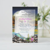 Aardse element trouw uitnodiging (Staand voorkant)