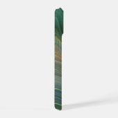 Aardse Emerald Strata | Groene en Gouden Inkt Agaa iPhone 15 Case (Rechterkant)