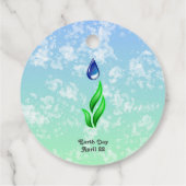 Aardse feestmerken bedankjes labels (Achterkant)