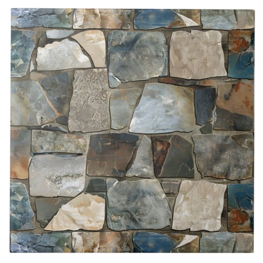 Aardse flagstone Tegels, kunstig gerangschikt Tegeltje (Voorkant)