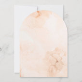 Aardse Floral Boho Bunny Rabbit Arch Baby shower Kaart (Achterkant)