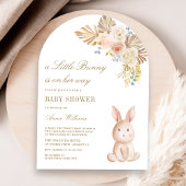 Aardse Floral Boho Bunny Rabbit Arch Baby shower Kaart