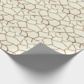 aardse gebarsten grondstructuur cadeaupapier (Hoek)