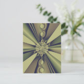 Aardse Geometrische Abstracte Moderne Kunst Briefkaart (Staand voorkant)