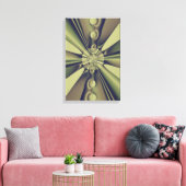 Aardse Geometrische Abstracte Moderne Kunst Canvas Afdruk (Insitu (Woonkamer))