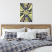 Aardse Geometrische Abstracte Moderne Kunst Canvas Afdruk (Insitu (Slaapkamer))