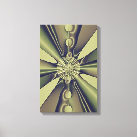 Aardse Geometrische Abstracte Moderne Kunst Canvas Afdruk (Voorkant)