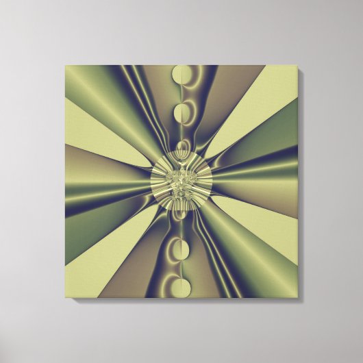 Aardse Geometrische Abstracte Moderne Kunst Canvas Afdruk (Voorkant)