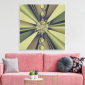 Aardse Geometrische Abstracte Moderne Kunst Canvas Afdruk (Insitu (Woonkamer))
