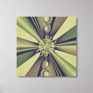 Aardse Geometrische Abstracte Moderne Kunst Canvas Afdruk