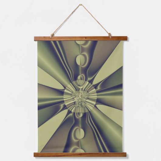 Aardse Geometrische Abstracte Moderne Kunst Hangend Wandkleed (Voorkant)