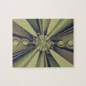 Aardse Geometrische Abstracte Moderne Kunst Legpuzzel (Horizontaal)
