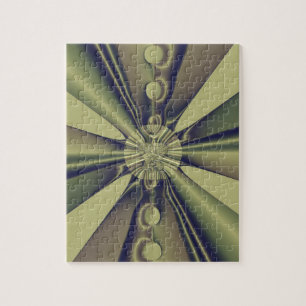 Aardse Geometrische Abstracte Moderne Kunst Legpuzzel