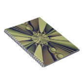 Aardse Geometrische Abstracte Moderne Kunst Notitieboek (Rechterzijde)