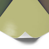 Aardse Geometrische Abstracte Moderne Kunst Perfect Poster (Hoek)