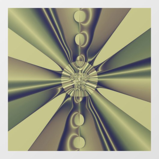 Aardse Geometrische Abstracte Moderne Kunst Raamsticker (Vel)