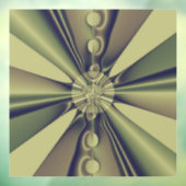 Aardse Geometrische Abstracte Moderne Kunst Raamsticker (Vel 3)