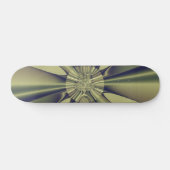 Aardse Geometrische Abstracte Moderne Kunst Skateboard (Horizontaal)
