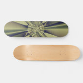 Aardse Geometrische Abstracte Moderne Kunst Skateboard (Horizontaal)