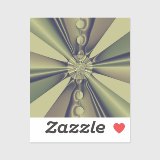 Aardse Geometrische Abstracte Moderne Kunst Sticker (Vel)