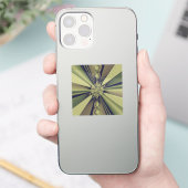 Aardse Geometrische Abstracte Moderne Kunst Sticker (Telefoon)