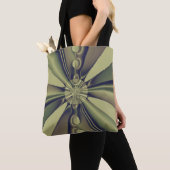 Aardse Geometrische Abstracte Moderne Kunst Tote Bag (Dichtbij)