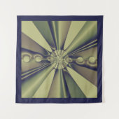 Aardse Geometrische Abstracte Moderne Kunst Wandkleed (Voorkant (horizontaal))