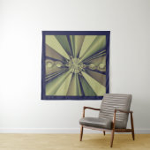 Aardse Geometrische Abstracte Moderne Kunst Wandkleed (In Situ (horizontaal))