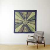 Aardse Geometrische Abstracte Moderne Kunst Wandkleed (In situ)