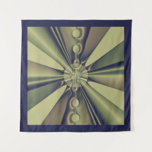 Aardse Geometrische Abstracte Moderne Kunst Wandkleed