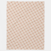 Aardse geometrische abstracte patroonontwerp fleece deken (Voorkant)
