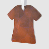 Aardse gestructureerde glazen abstracte kunst oran ornament (voorkant)