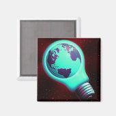 aardse gloeilamp magneet (Voorkant / Achterkant)