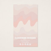 Aardse Golf Oorbellen Ketting Sieraden Displaykaar Visitekaartje (Achterkant)