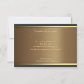Aardse Gouden Dankbrief Kaart (Achterkant)
