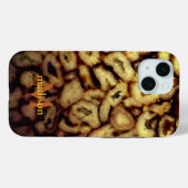 Aardse Groene Kwarts Agaat monogram Case-Mate iPhone Case (Achterkant (horizontaal))