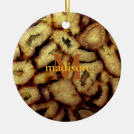 Aardse Groene Kwarts Agaat monogram Keramisch Ornament