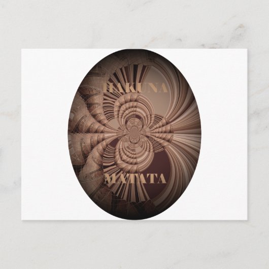 Aardse Hakuna Matata Art Print Briefkaart (Voorkant)