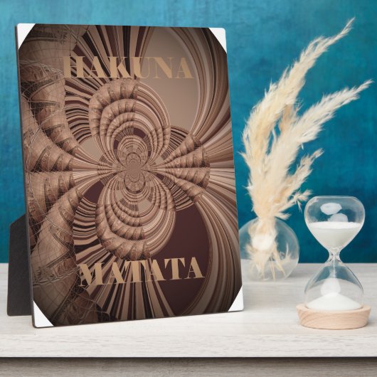 Aardse Hakuna Matata Art Print Fotoplaat (Zijkant)