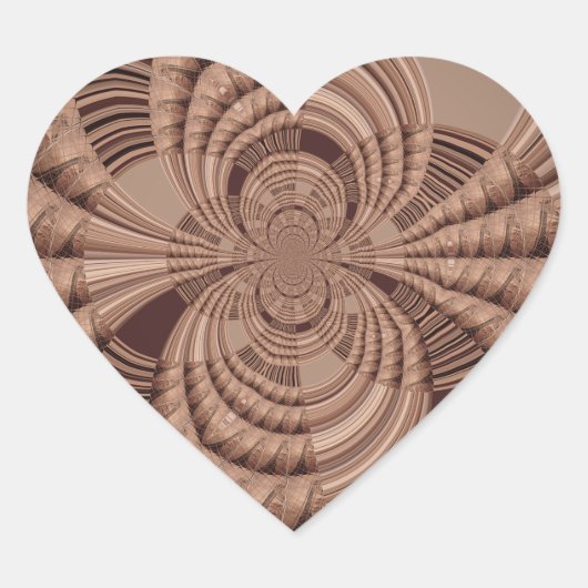 Aardse Hakuna Matata Art Print Hart Sticker (Voorkant)